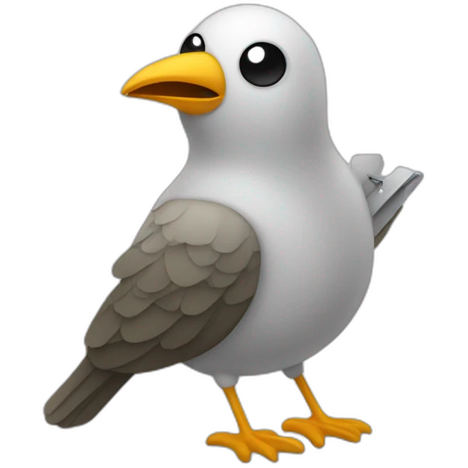 bird singing microphone emoji
