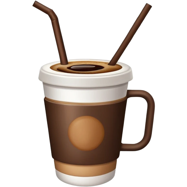 coffe with a straw emoji