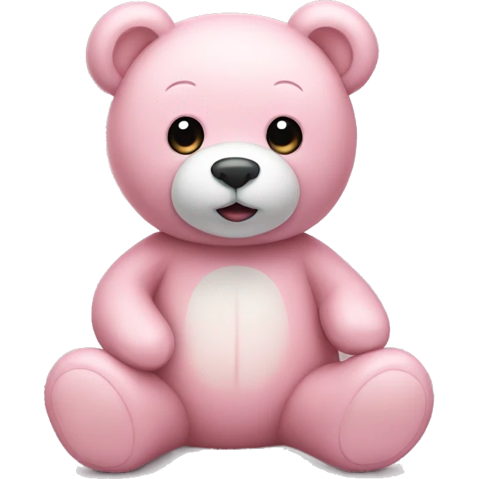 light pink teddy bear emoji