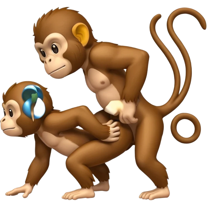 Singe qui encule un singe  emoji