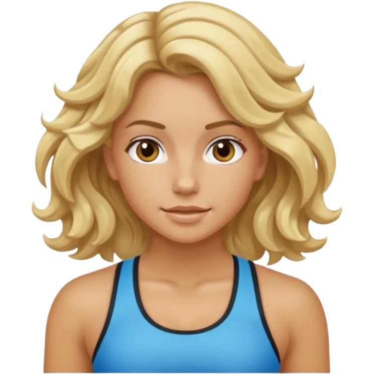 iOS 18 aesthetic wavy blondie girl gym emoji