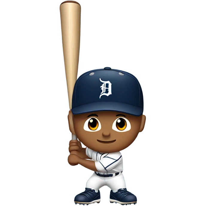 White man baseball player Detroit tigers emoji