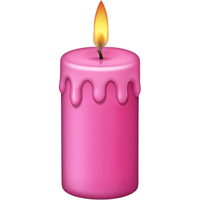 pink candle emoji