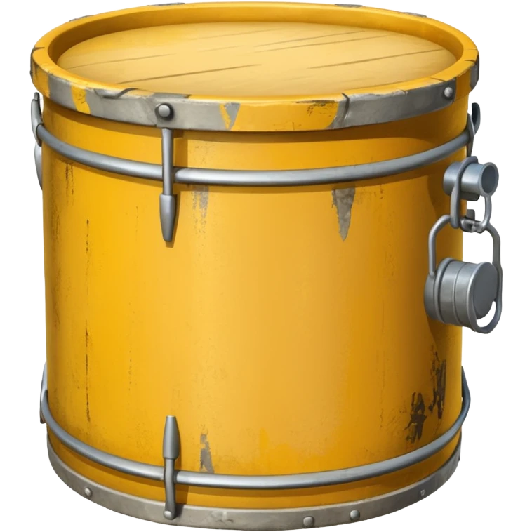 yellow construction betoneira with drum emoji