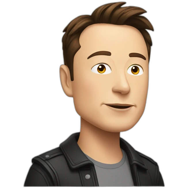 Elon musk cartoon emoji