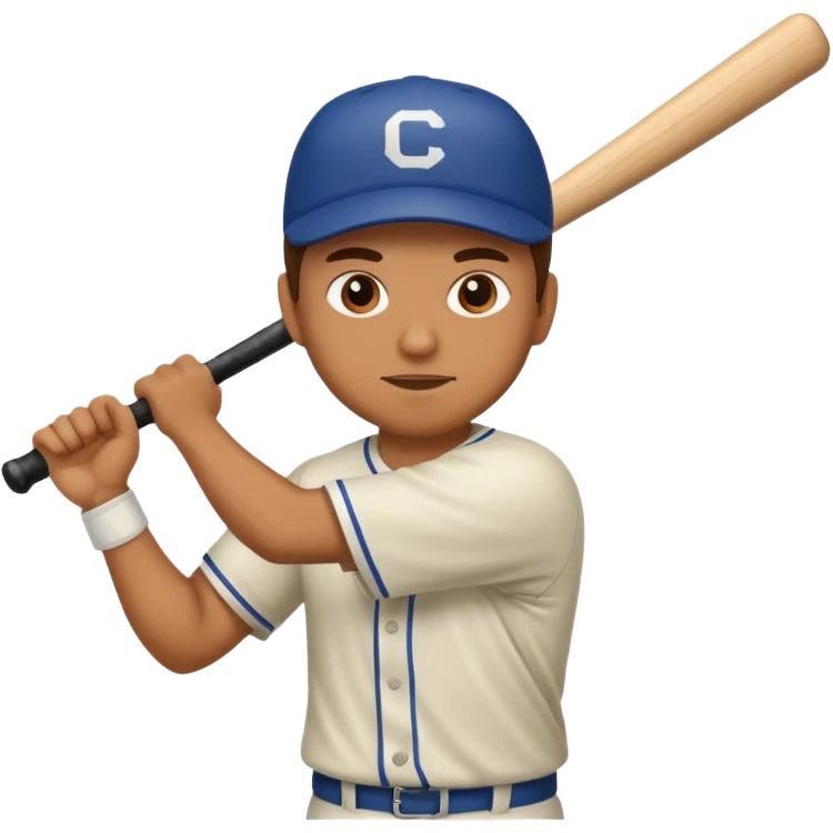 Guy hitting baseball emoji