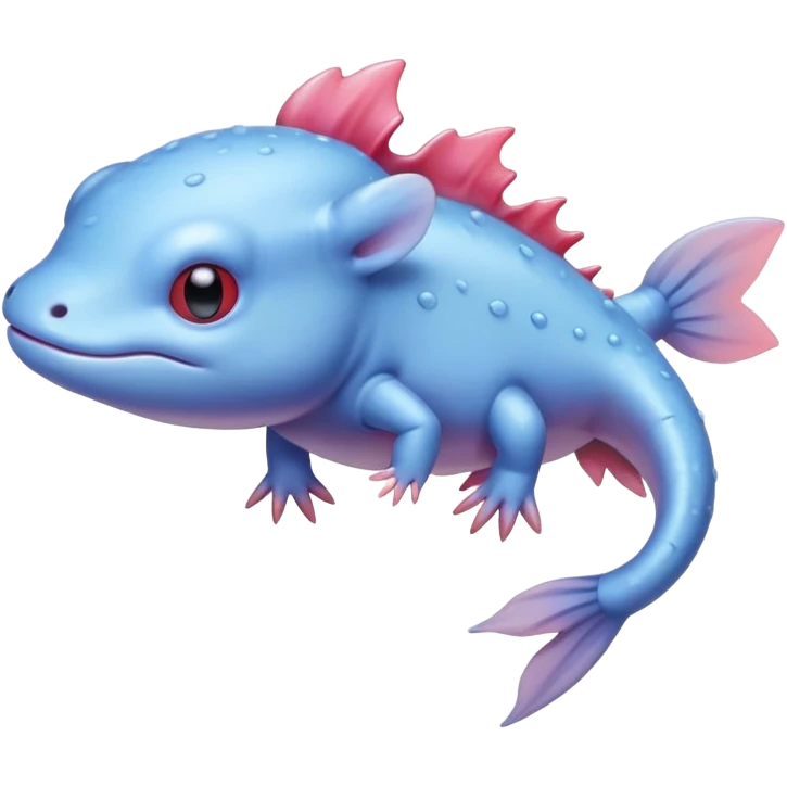 axolotl blue emoji