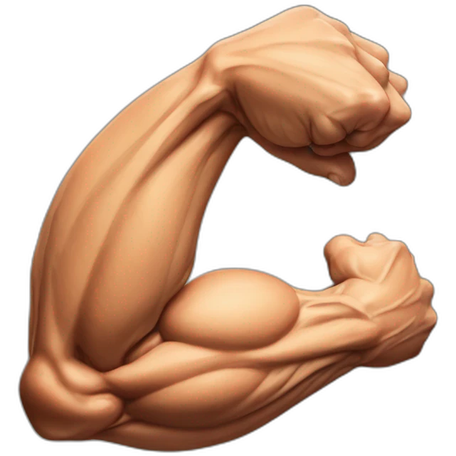 REALISCTIC MUSCULE ARM  emoji