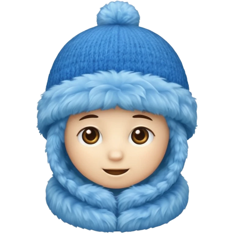 blue fluffy hat(just hat) emoji