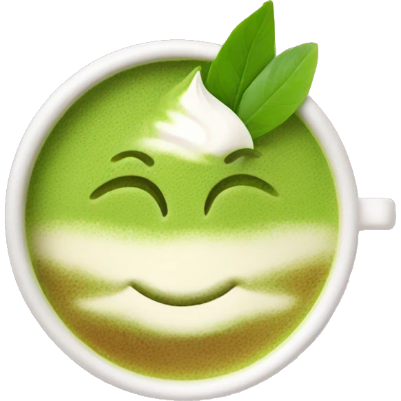 Matcha latte emoji