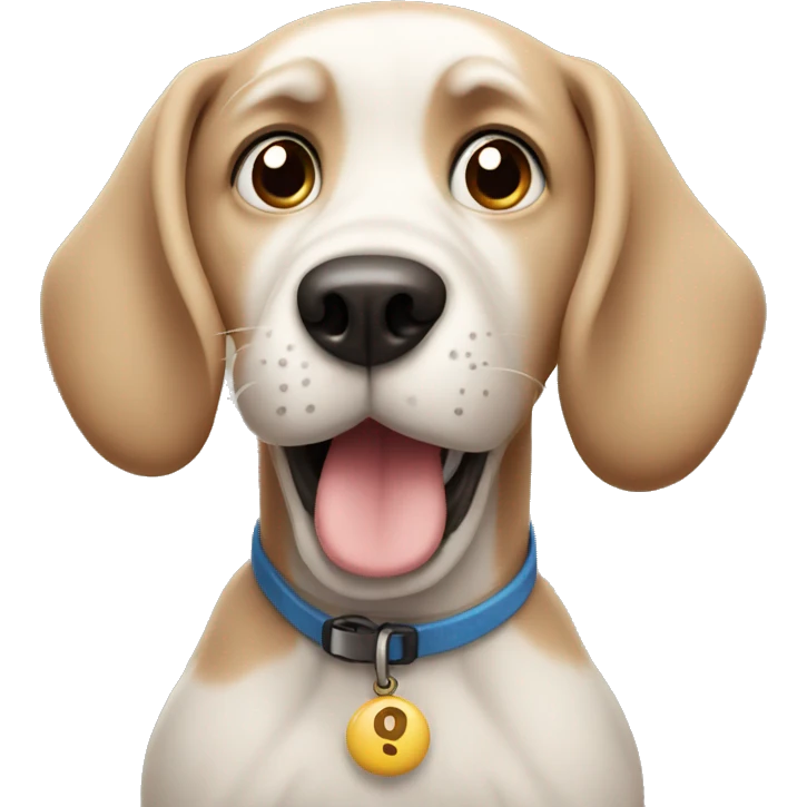 Confused dog emoji