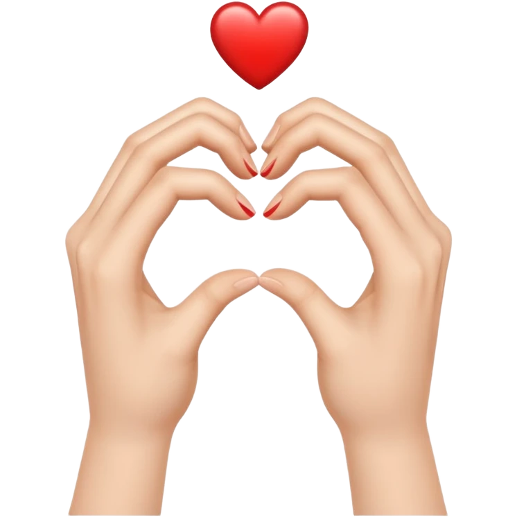 Two hands forming a heart shape  emoji
