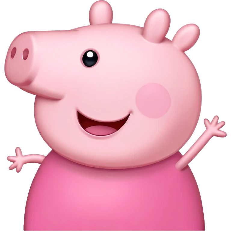 Peppa Pig cartoon character emoji