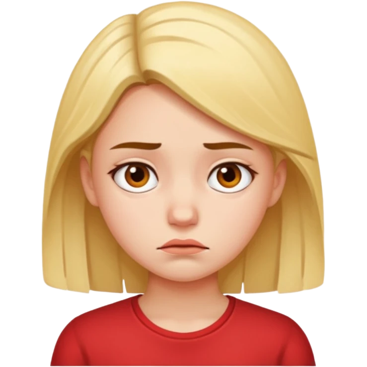 Girl disappointed  emoji