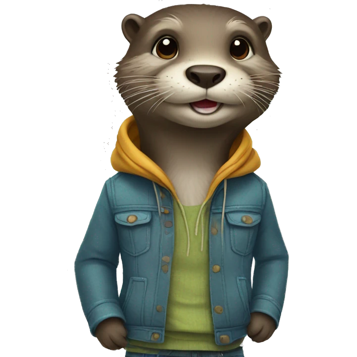 otter whit clothes emoji