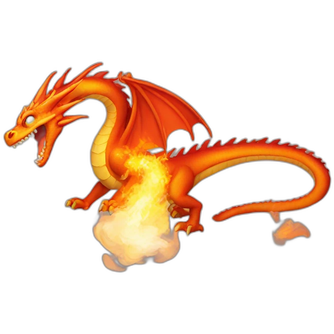 dragon breathing fire emoji