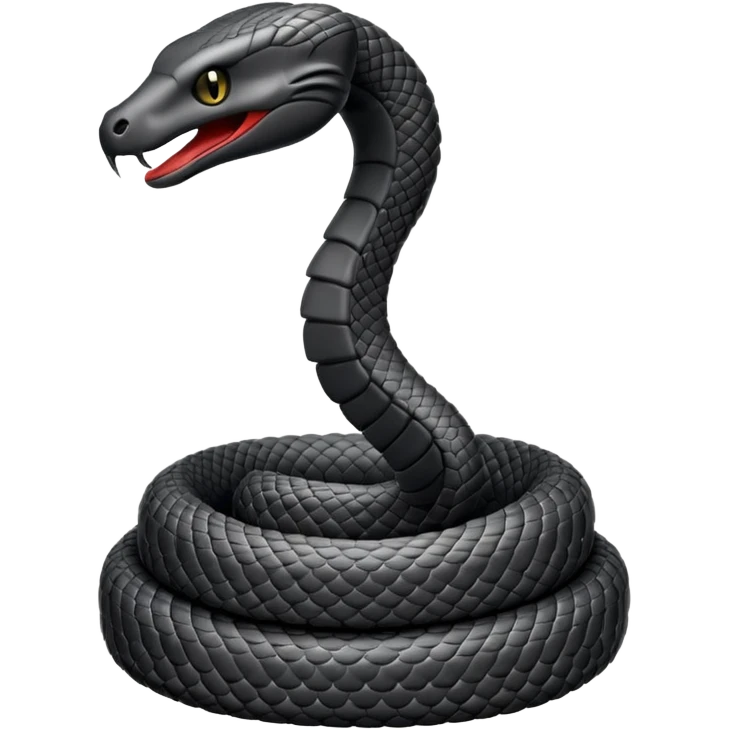 Black cobra emoji emoji