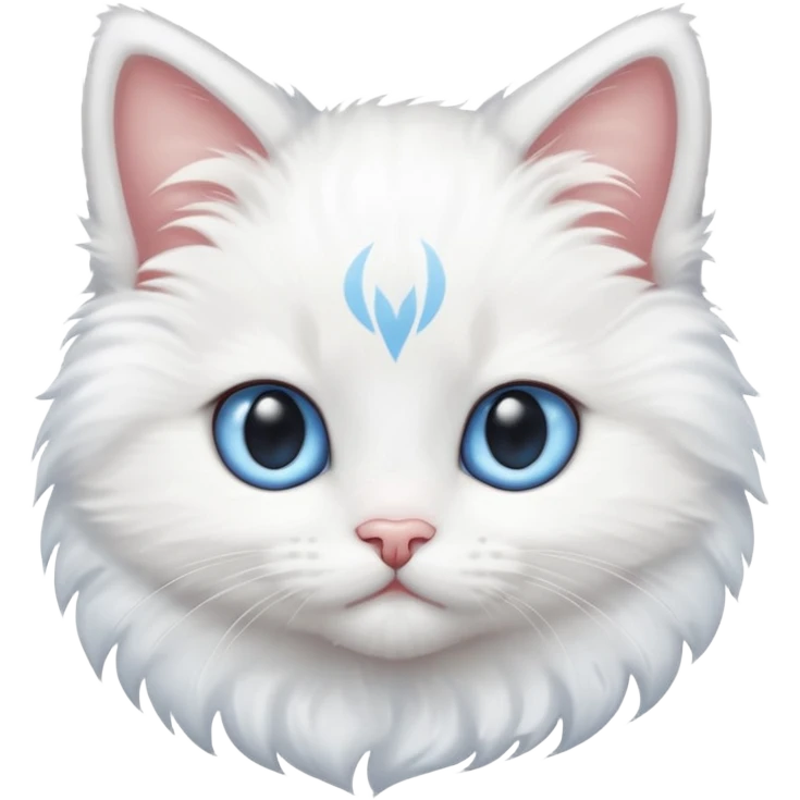 a cute blue eyed kitten emoji