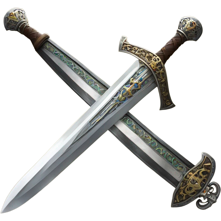fancy medieval sword emoji