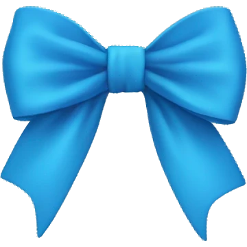 Blue Bow emoji