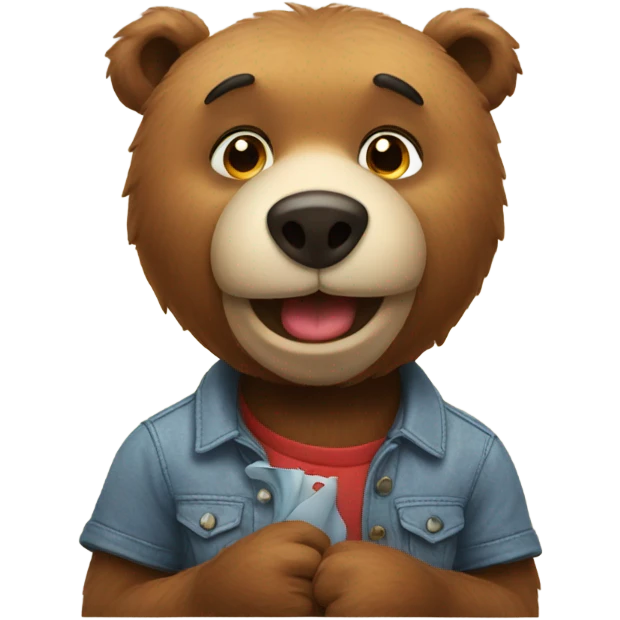 bear love emoji