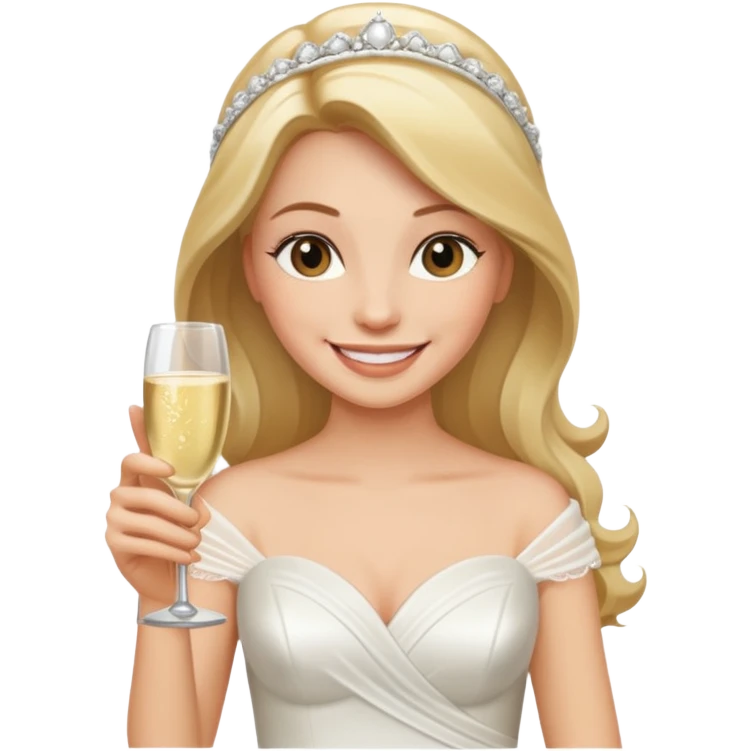 bride holding drink emoji