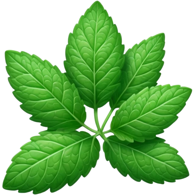 mint leave emoji