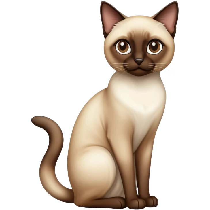 Siamese cat sitting  emoji