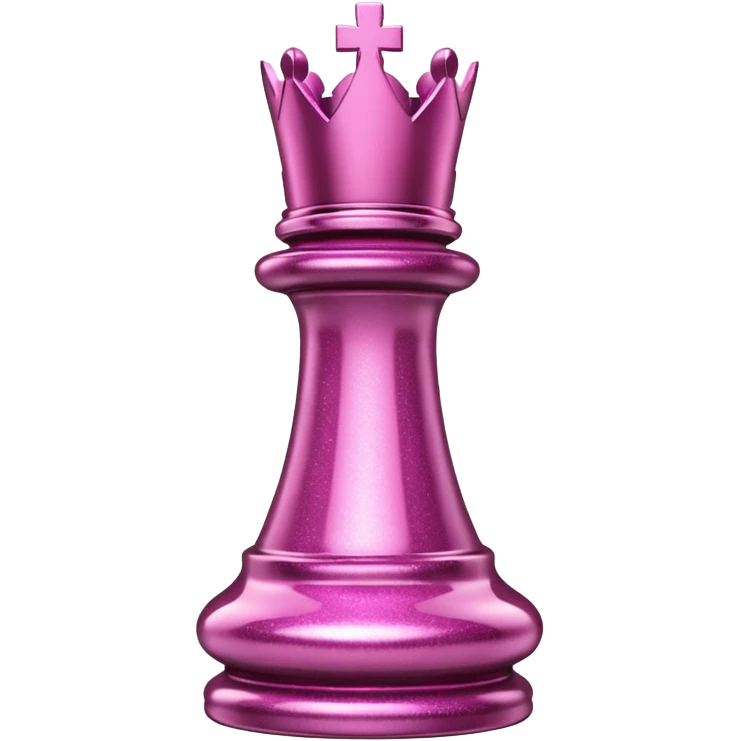 pink glitter chess piece rook emoji