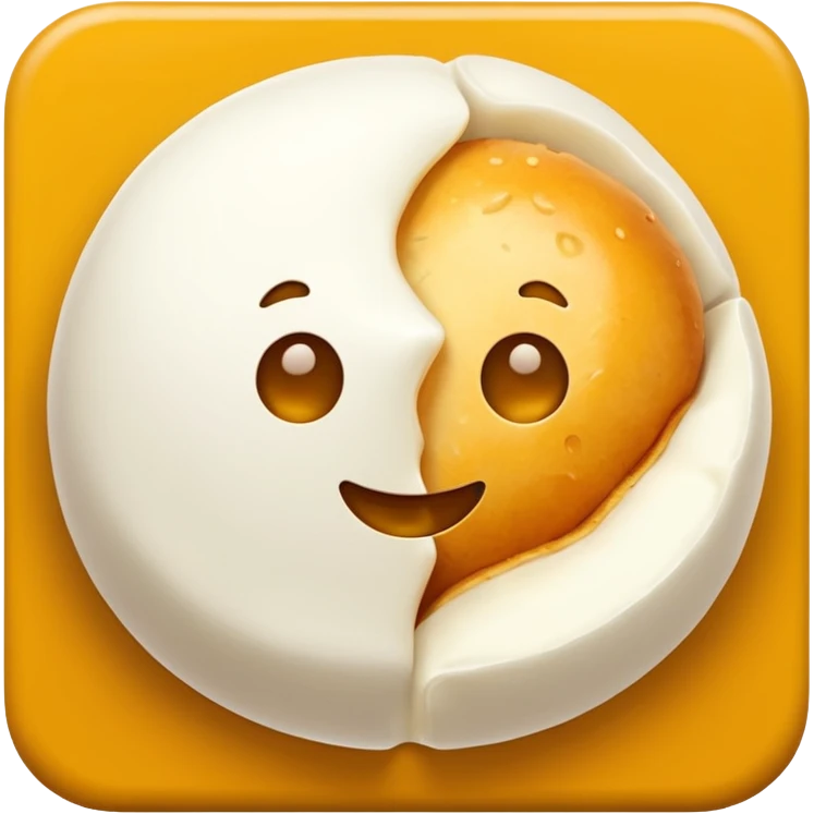 Mozzarella cheese balls emoji