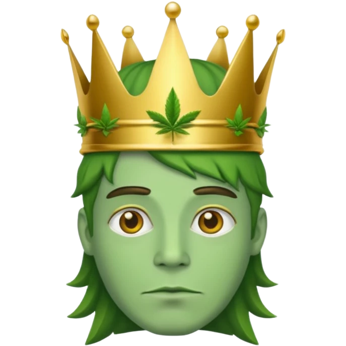 Weed king emoji