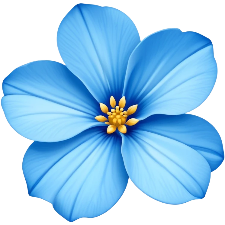Flores Azul emoji