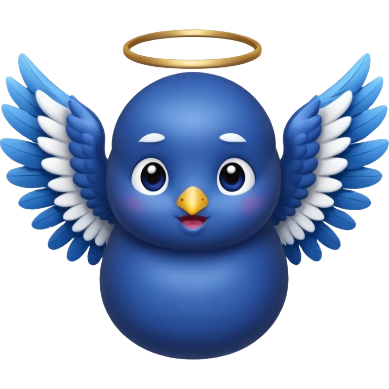 blueberry with angel wings emoji