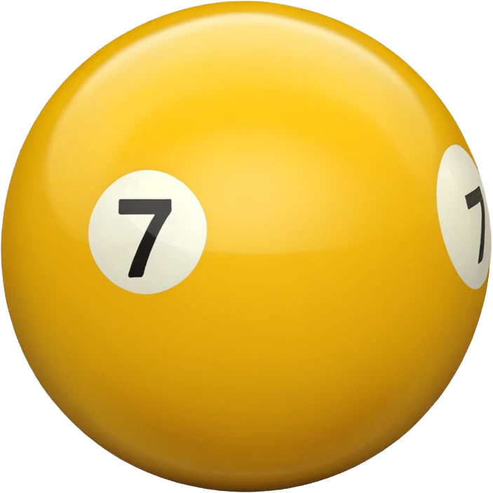 billiard ball 7 number emoji