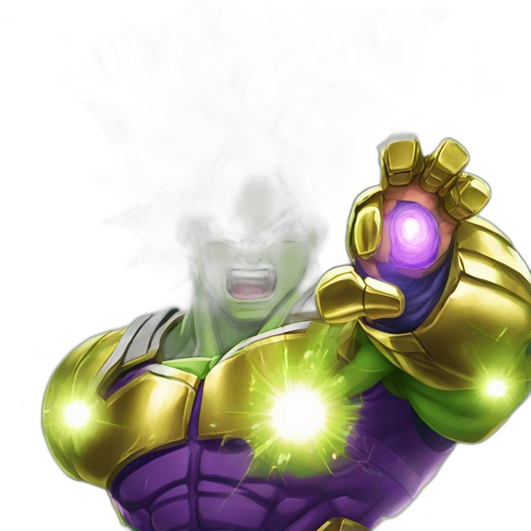Broly clacking with the infinity gauntlet  emoji