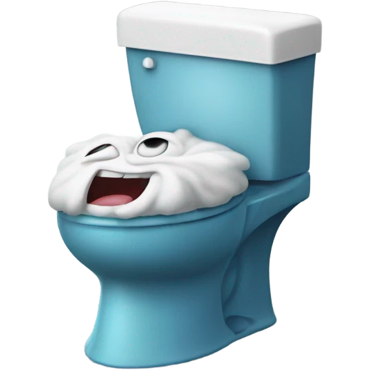 Make a Skibidi toilet that’s angry emoji
