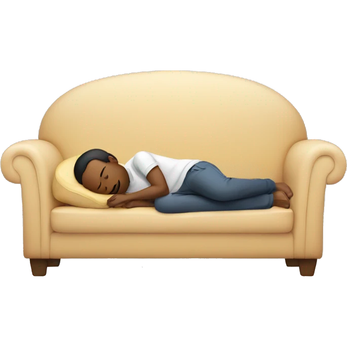 Sleeping on couch emoji