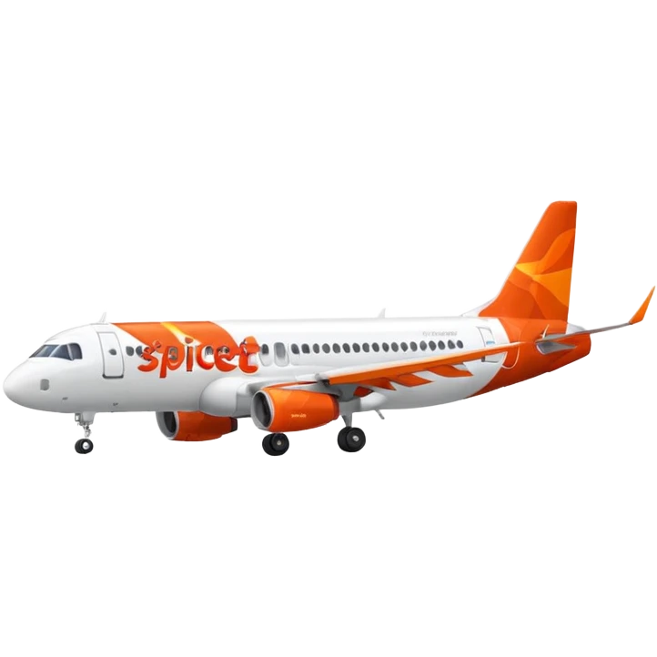 Spicejet A320neo flight emoji