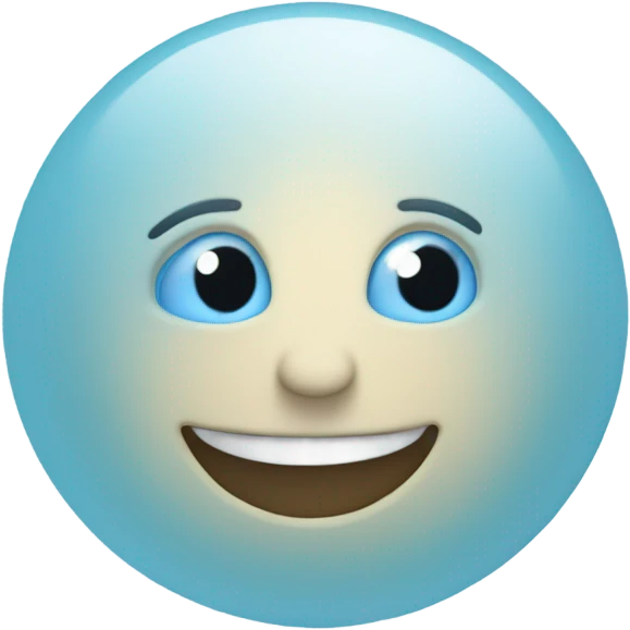 Light blue moon with stars  emoji