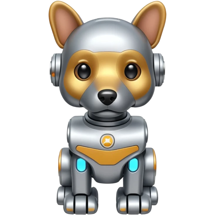 Robots Dog, front view emoji