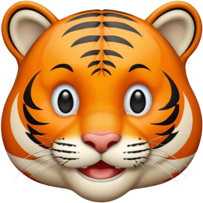 Happy tiger emoji