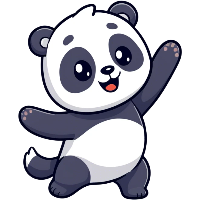 Panda dancing emoji