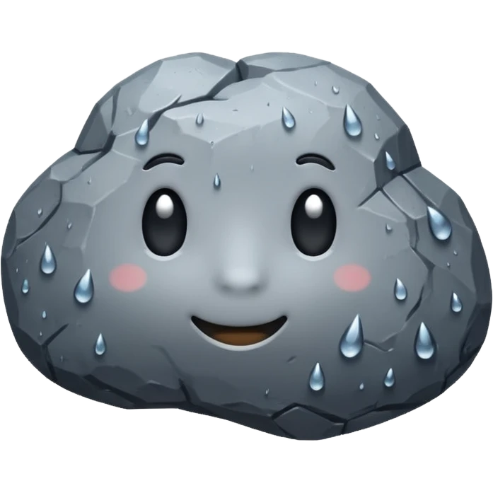 67 rain rock emoji