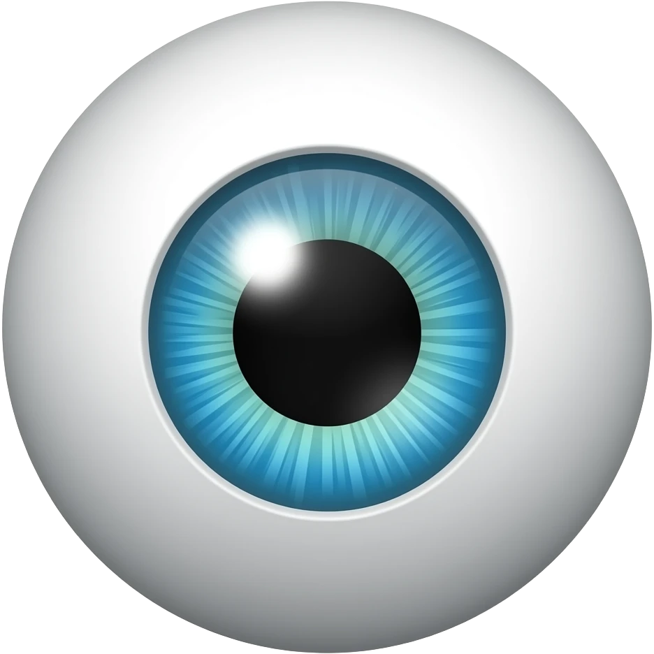 Ball with one single big eye emoji