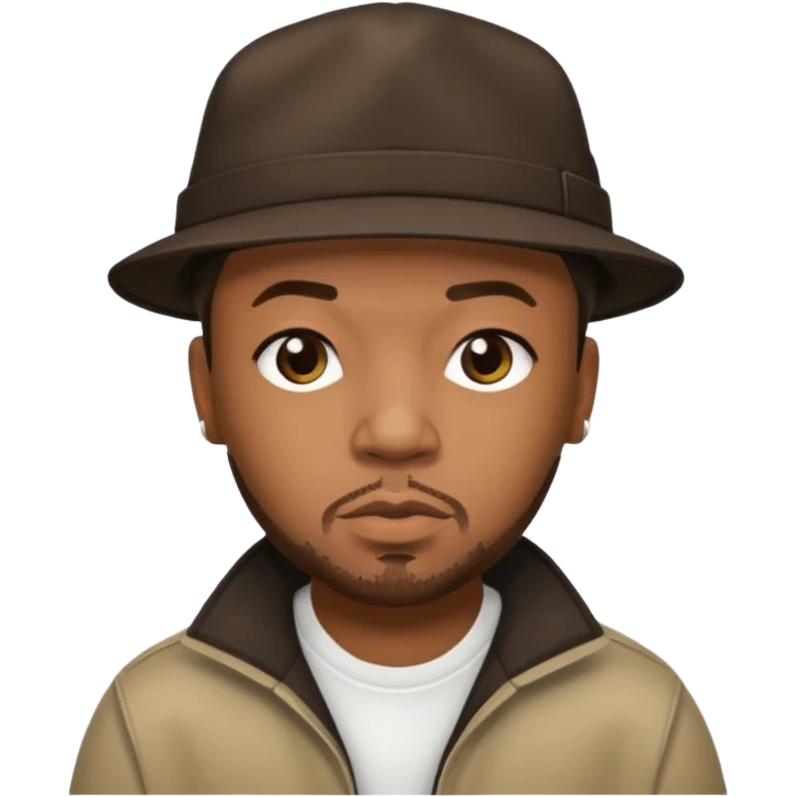 Timbaland with dark brown hair emoji