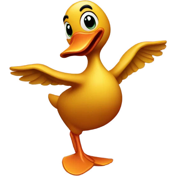 Dancing salsa duck emoji
