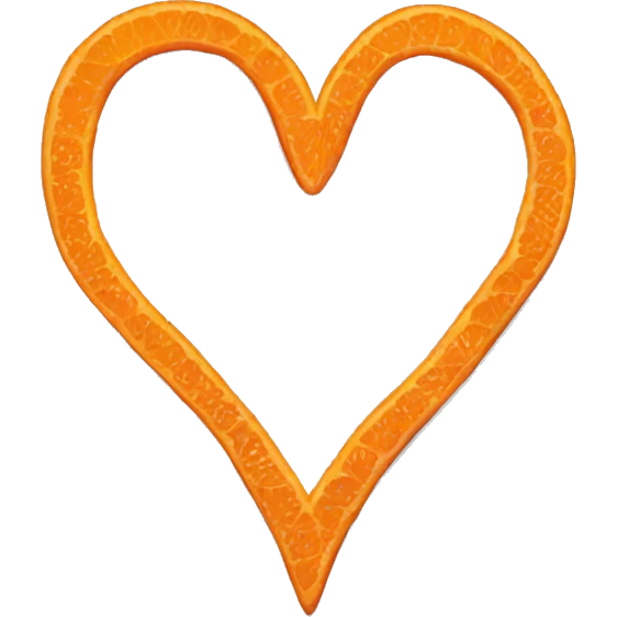 Orange heart  emoji