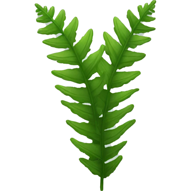 Stiff bristle fern emoji