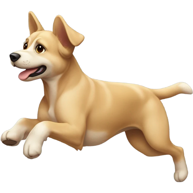 Perro saltando emoji