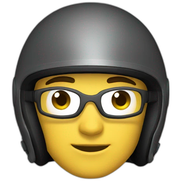 A man wear motorcycle helmet  emoji